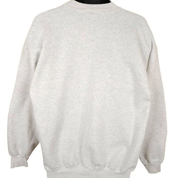 Vintage Baseball Sweatshirt Mens Size Large Gray Cranberry Classic Henderson - Picture 3 of 6